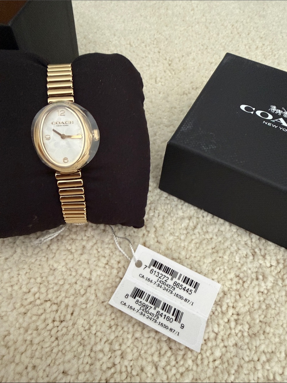 Coach Gold Tone Women's Dress Watch - Picture 2 of 6